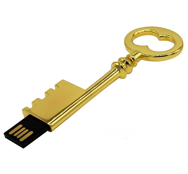 USB flash disk Klíč zlatý 32 GB