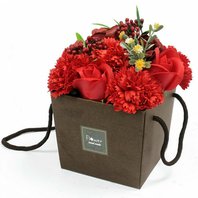 Mýdlové květy červené - dárkový box