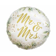 Fóliový svatební balónek Mr.and Mrs.