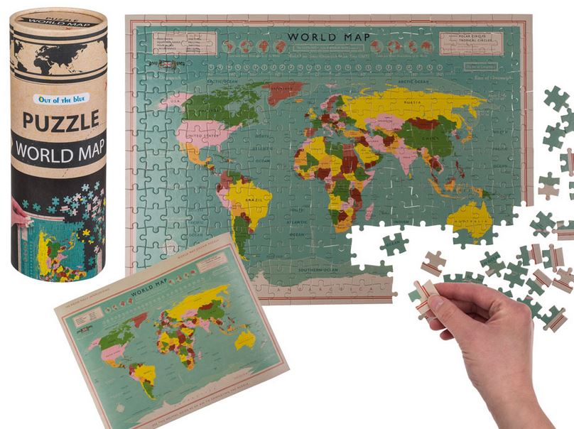 Puzzle mapa světa