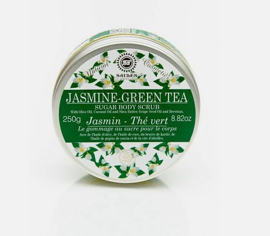 Tělový peeling s cukrem Jasmín - Zelený čaj